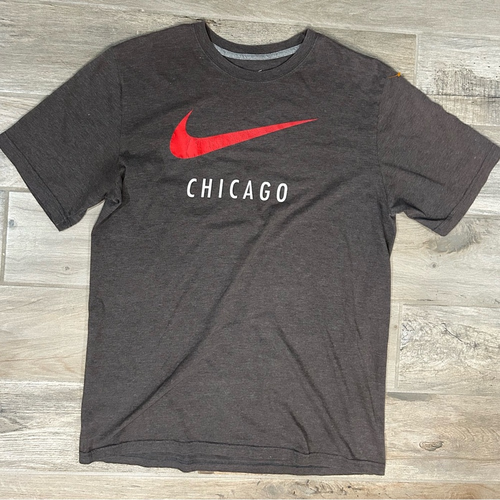 Nike Red and Black Chicago Tee